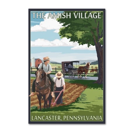 Lantern Press 'Amish 2' Canvas Art,22x32